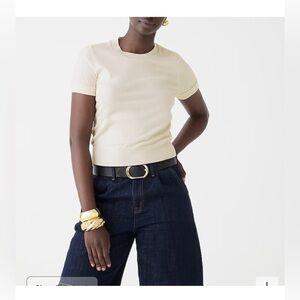 J. Crew Shrunken TENCEL™ lyocell-blend T-shirt